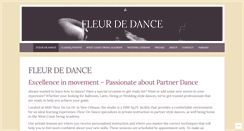Desktop Screenshot of fleurdedance.com