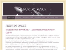 Tablet Screenshot of fleurdedance.com